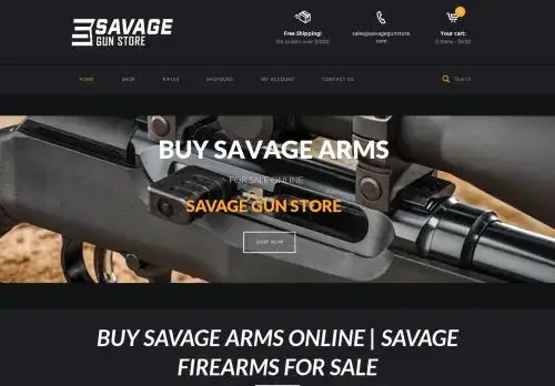 Savagegunstore.com Screenshot