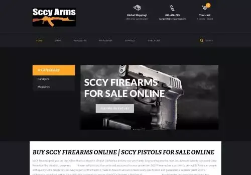 Sccyarms.com Screenshot