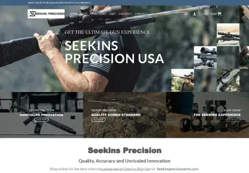Seekinsprecisionarms.com Screenshot