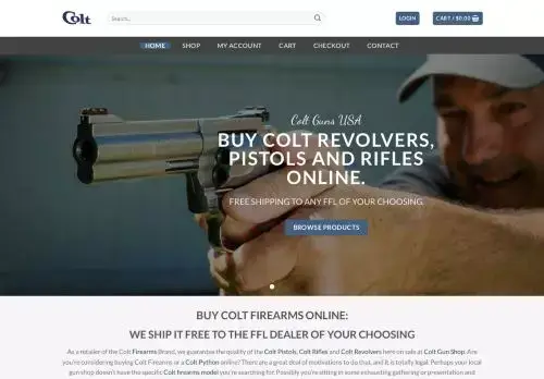 Shopcoltguns.com Screenshot