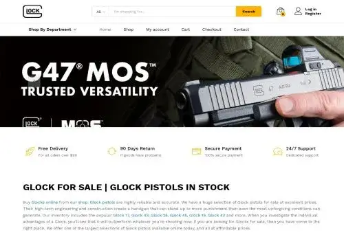 Shopglockpistols.com Screenshot