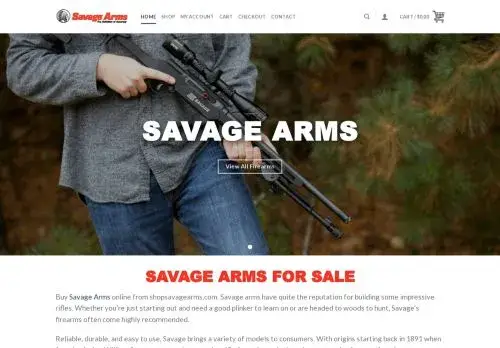 Shopsavagearms.com Screenshot