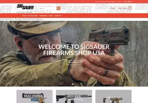 Sigsauerfirearmsshopusa.com Screenshot