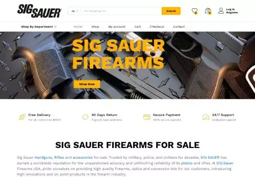 Sigsauerus.com Screenshot