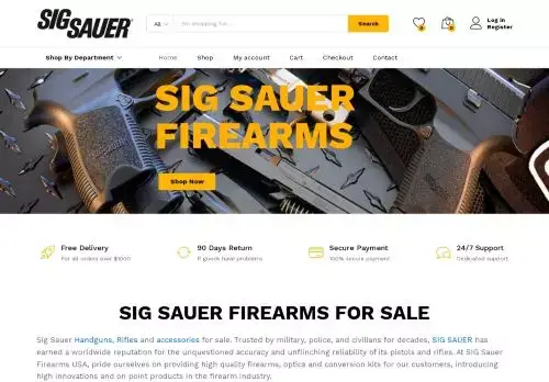 Sigsauerusafirearms.com Screenshot
