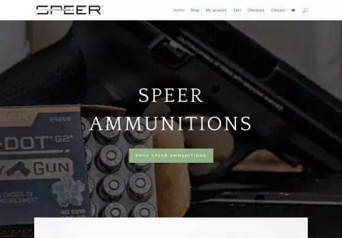 Speer-ammunitionsusa.com Screenshot