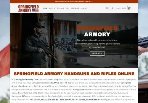 Springfieldfirearmsusa.com Screenshot