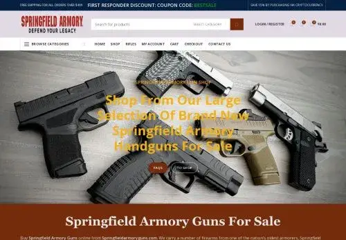 Springfieldusafirearms.com Screenshot