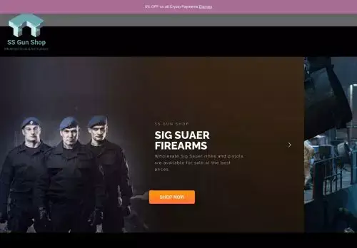 Ssgunshop.com Screenshot
