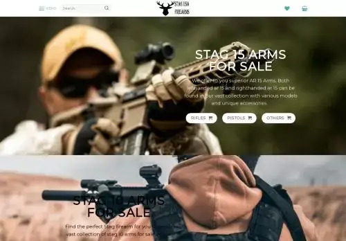 Stagusafirearms.com Screenshot