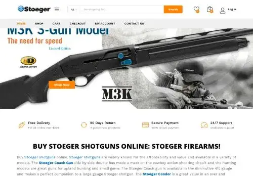 Stoegerfirearms.com Screenshot