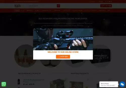 Tacticalammopowders.com Screenshot