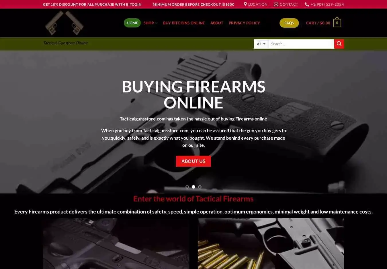 Tacticalgunsstore.com Screenshot