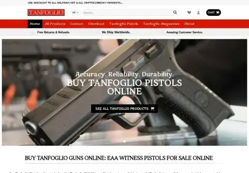 Tanfoglioguns.com Screenshot
