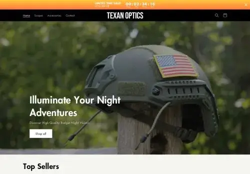 Texanoptics.com Screenshot