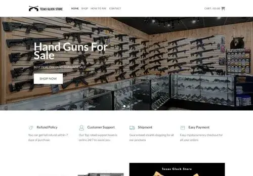 Texasglockstore.com Screenshot