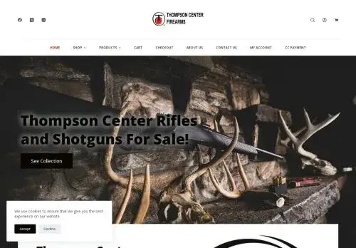 Thompsoncenterfirearms.com Screenshot