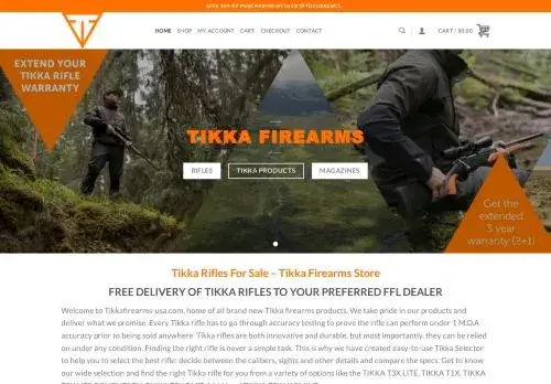 Tikkafirearms-usa.com Screenshot