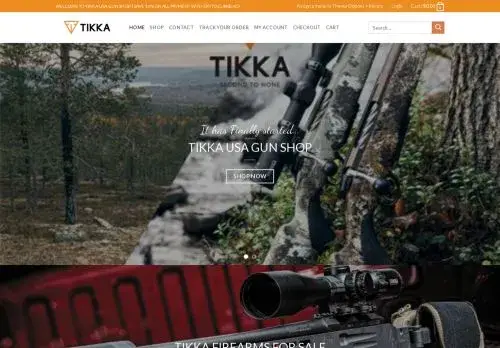 Tikkausagunshop.com Screenshot