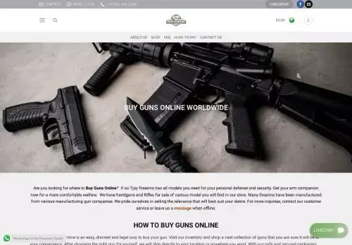 Tjayfirearms.com Screenshot