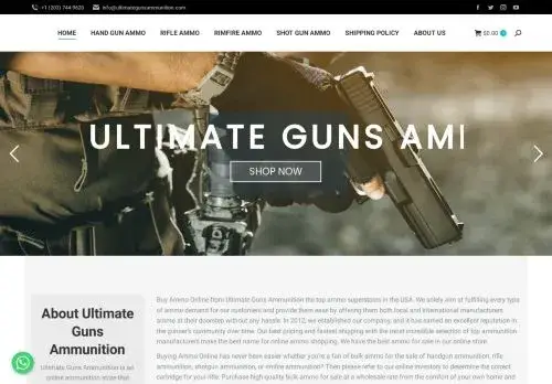 Ultimategunsammunition.com Screenshot