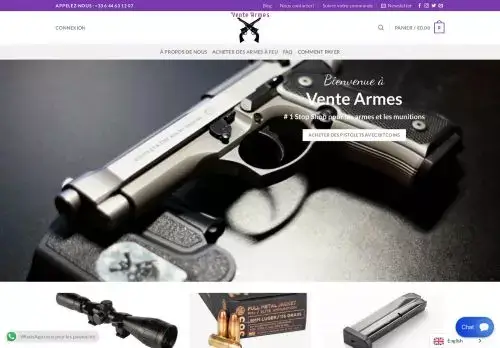 Ventearmes.com Screenshot
