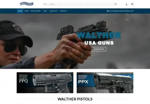 Waltherarmshop.com Screenshot
