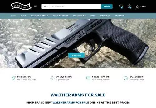 Waltherfirearmstore.com Screenshot