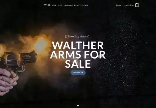 Waltherusafirearms.com Screenshot