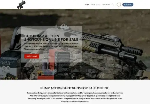 Weaponsandarms.net Screenshot