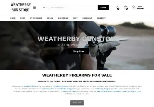 Weatherbygunstore.com Screenshot
