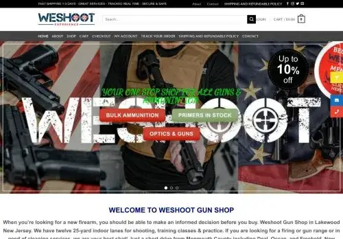 Weshootgunshop.com Screenshot