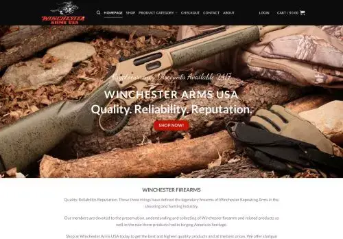 Winchesterarmsusa.com Screenshot