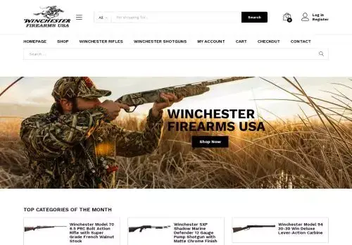 Winchesterfirearmsusa.com Screenshot