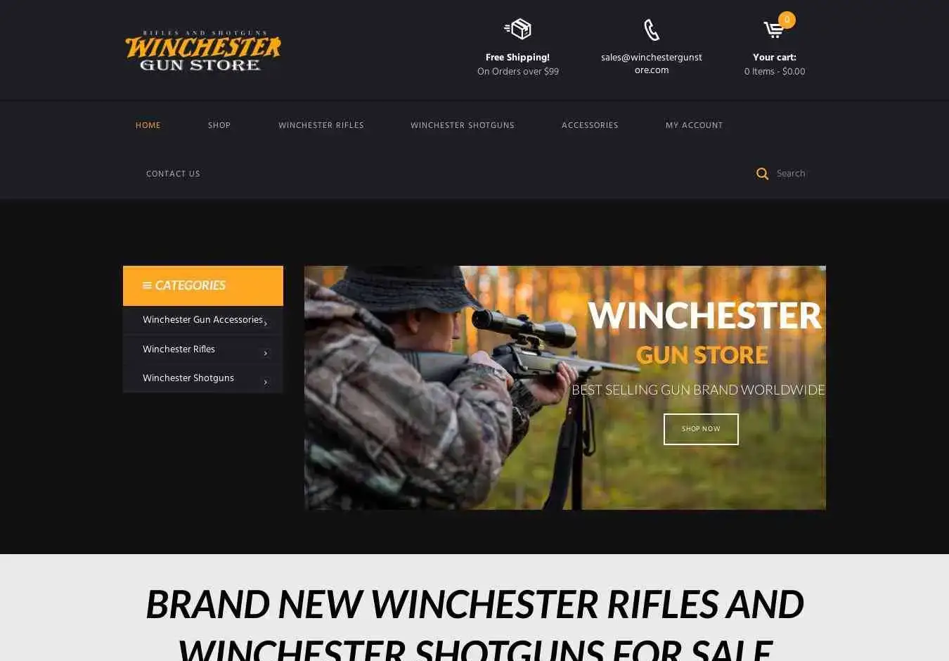 Winchestergunstore.com Screenshot