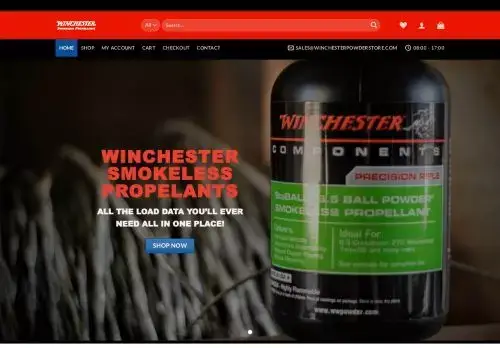 Winchesterpowderstore.com Screenshot