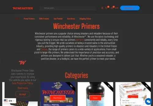 Winchesterprimersales.com Screenshot