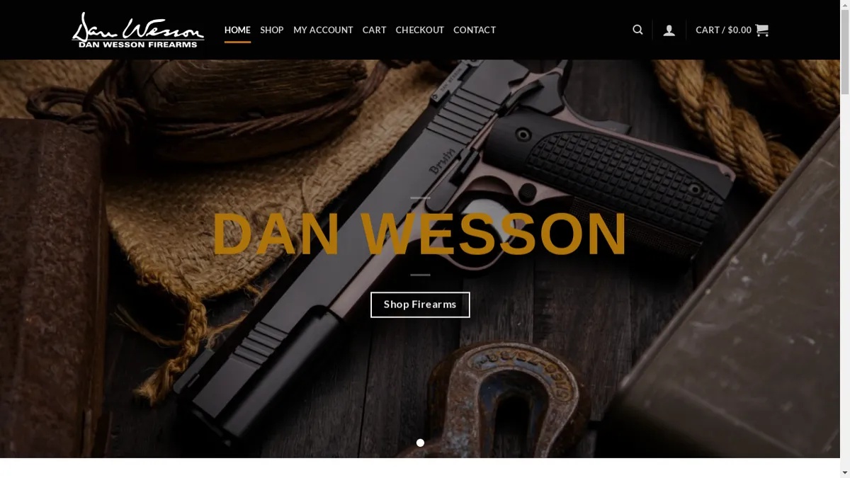 Danwessonarmstore.com Screenshot