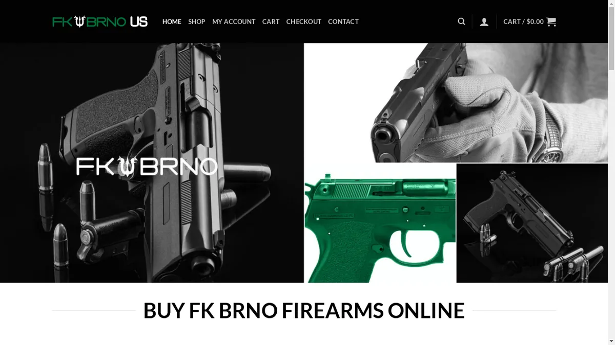 Fkbrnofirearms.com Screenshot
