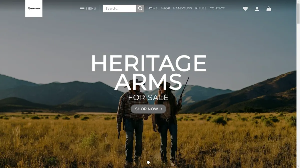 Heritagearmsshop.com Screenshot