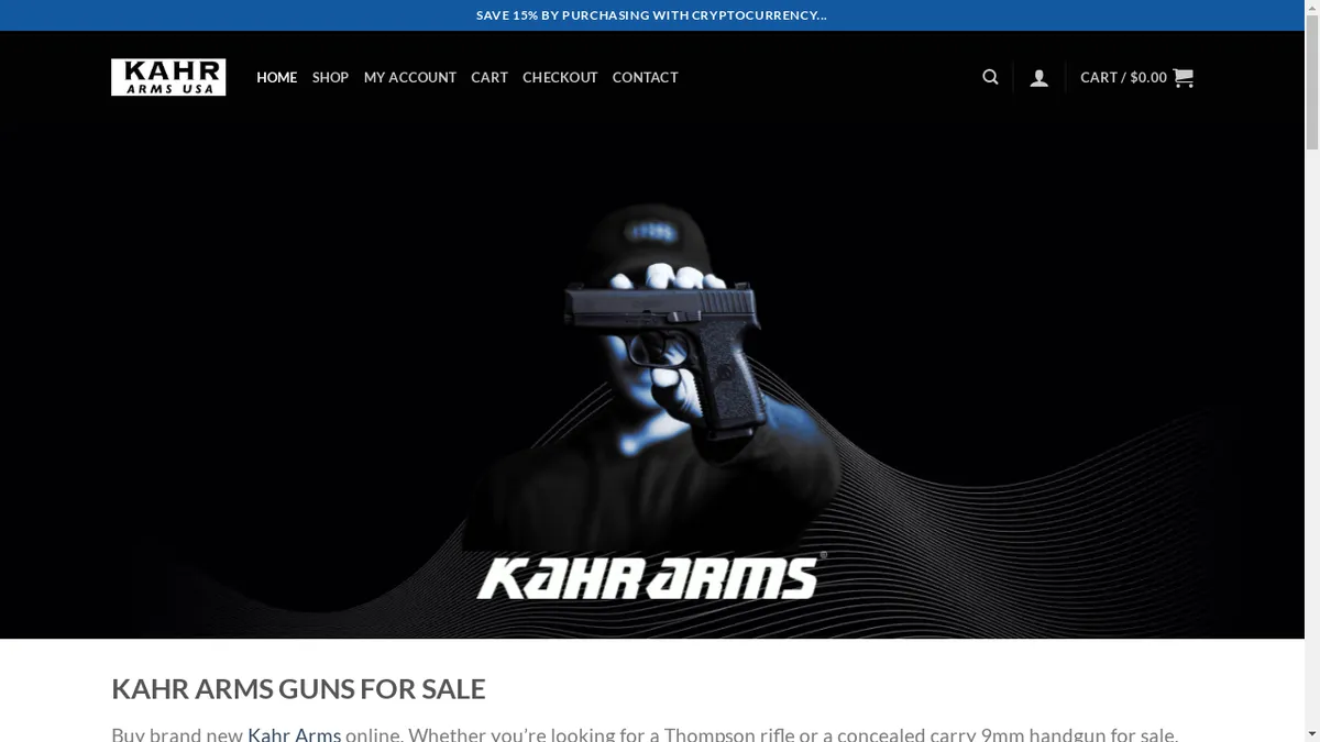 Kahrarmshop.com Screenshot