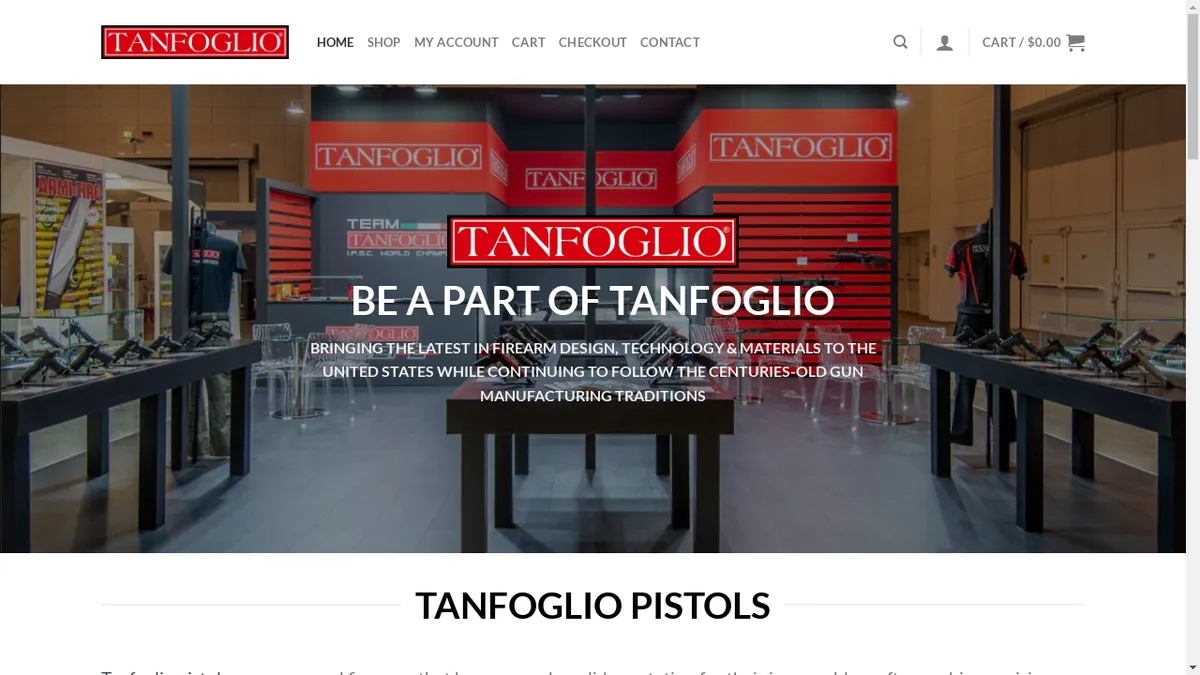 Tanfoglioarms.com Screenshot