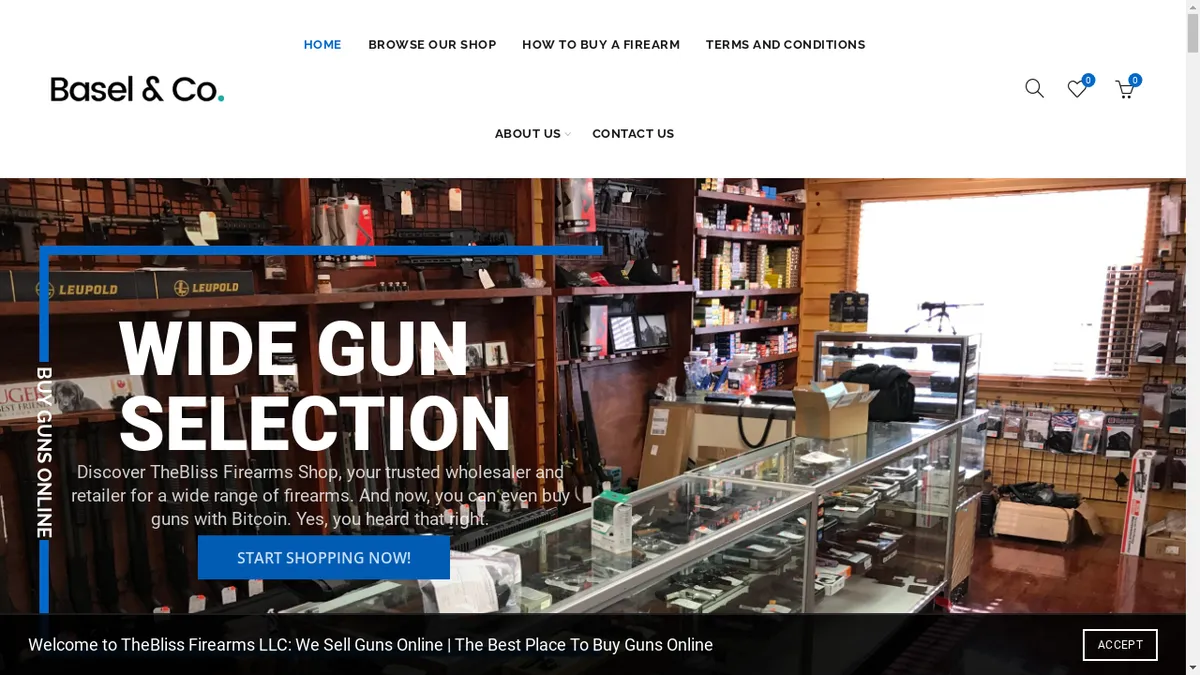 Theblissfirearms.com Screenshot