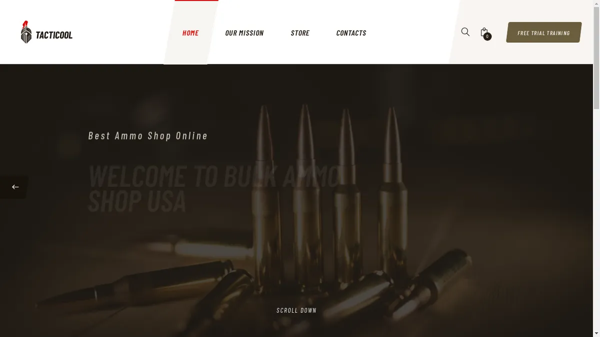 Bulkammoshopusa.com Screenshot