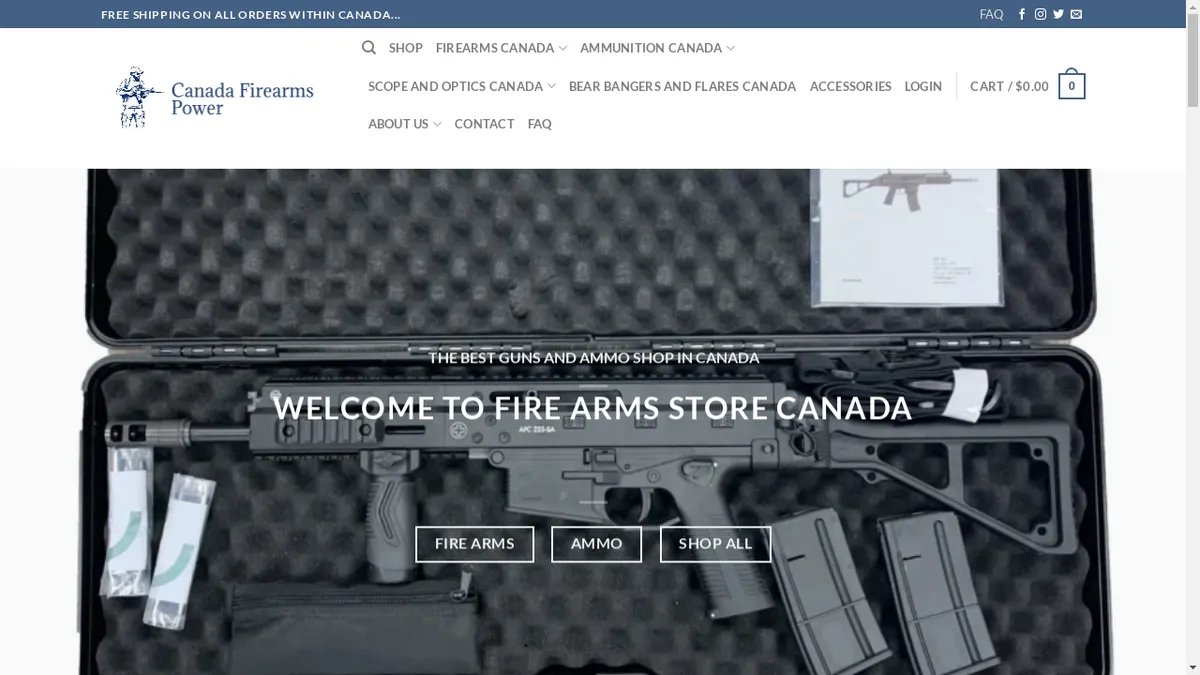 Canadafirearmspower.com Screenshot