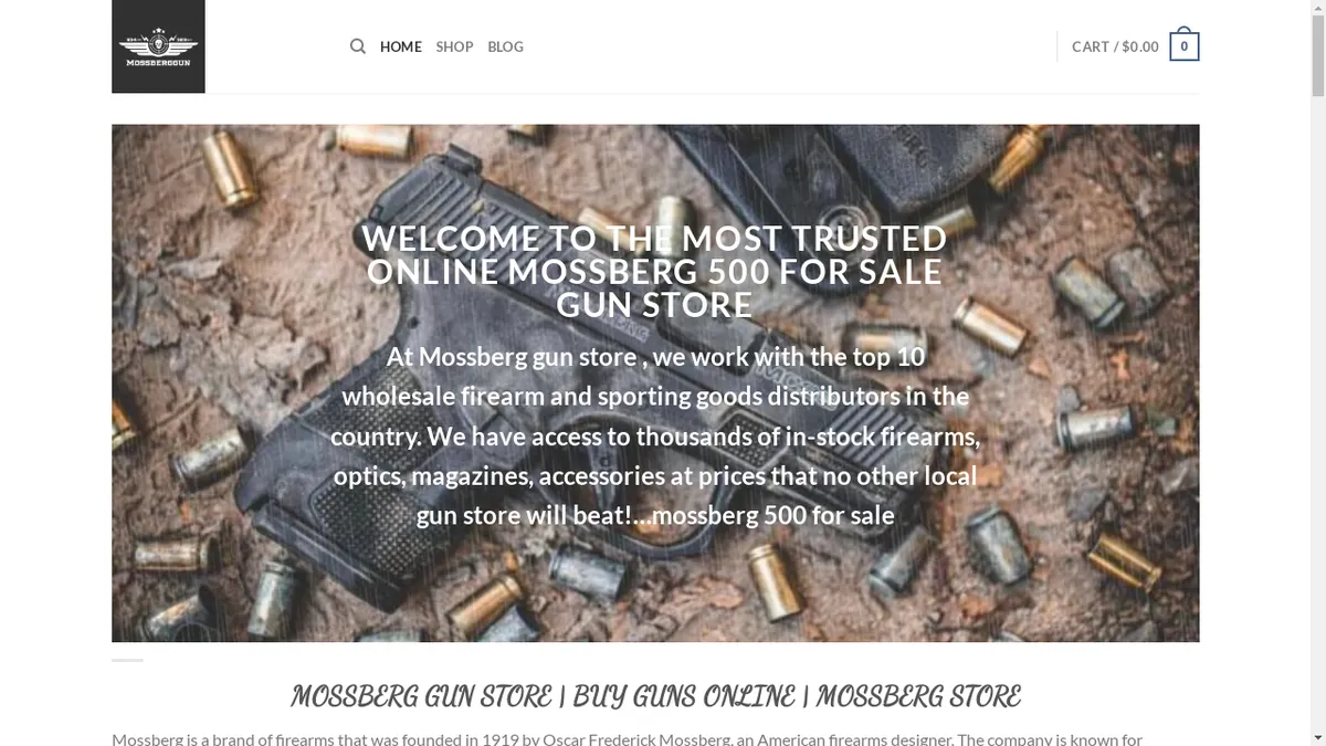 Mossberggun.com Screenshot