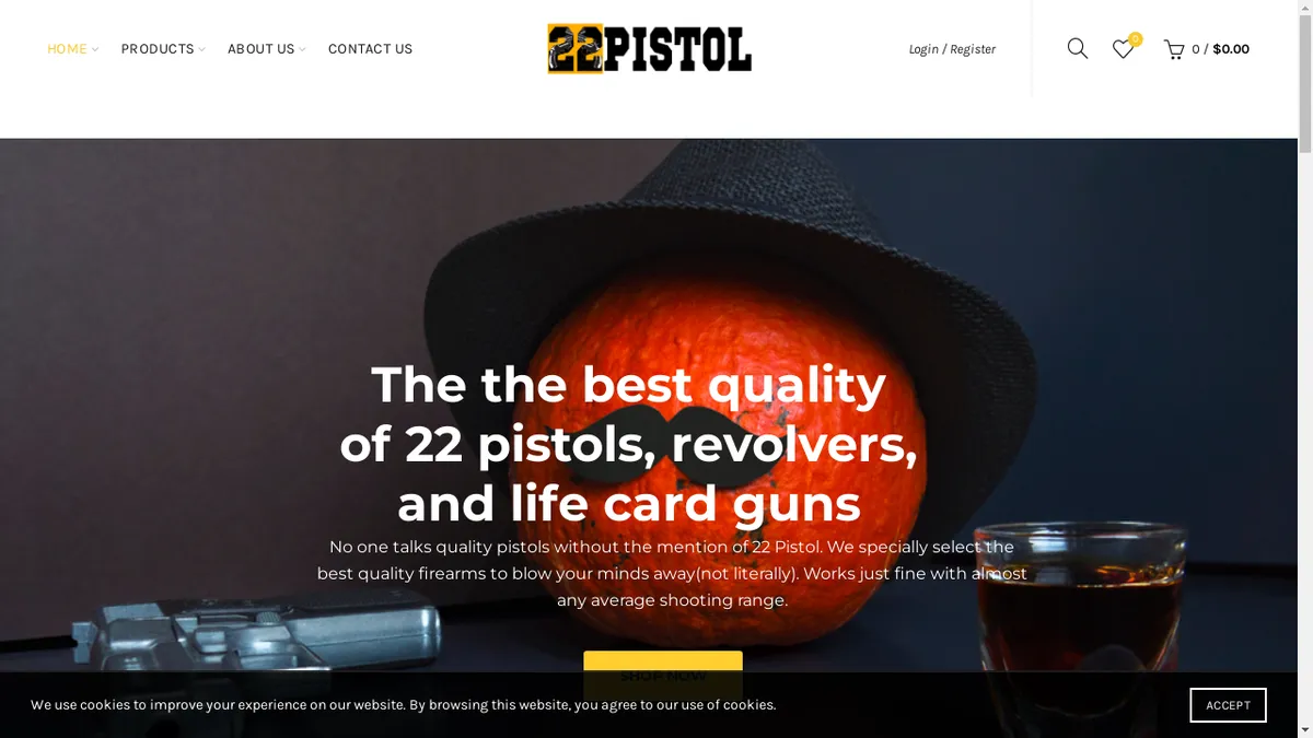 22pistol.org Screenshot