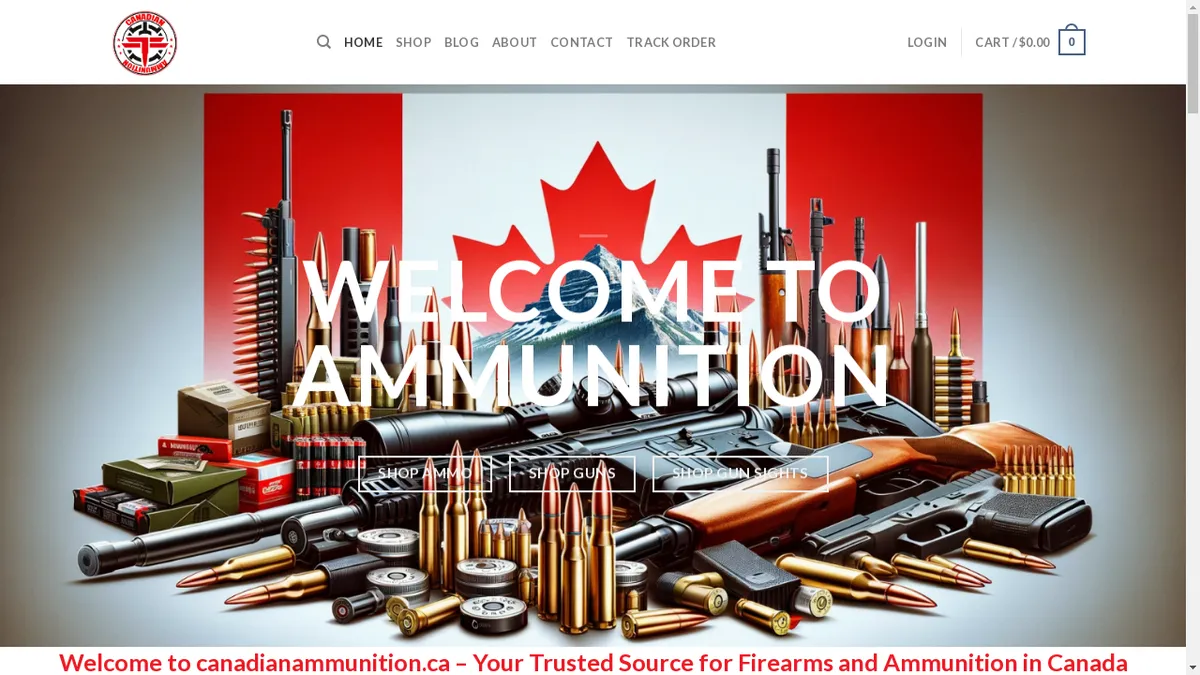 Canadianammunition.ca Screenshot