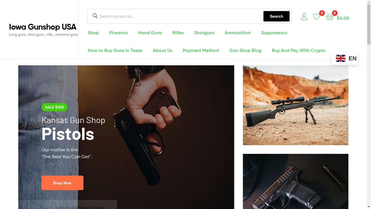 Iowa-gunshop.com Screenshot