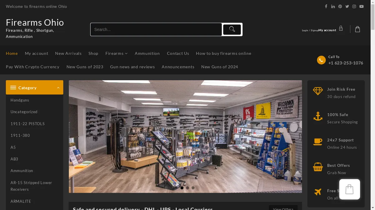 Ohio-gunshop.com Screenshot